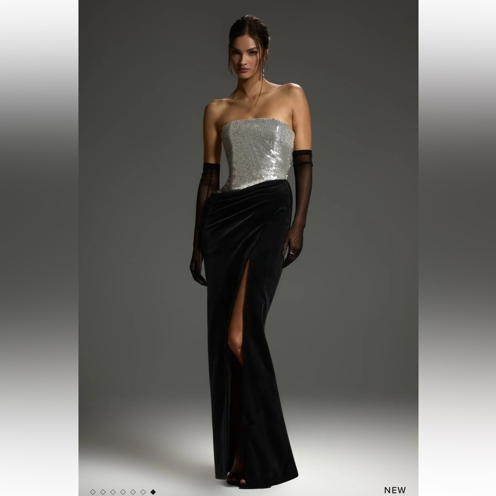 Nadine Merabi SAMANTHA SILVER DRESS